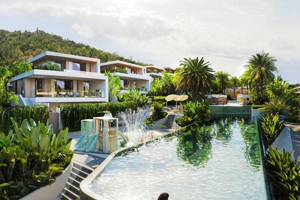 MUTTI Families Villas — poolside cabanas