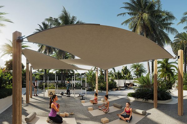 MUTTI Families Villas — outdoor fitness deck